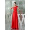 A-Line Floor-Length Beading One-Shoulder Long Red Prom/Formal Evening Bridesmaid Dresses 02020171