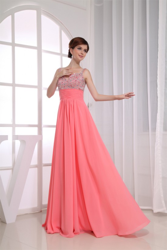 A-Line Sleeveless Floor-Length Chiffon Prom/Formal Evening Dresses 02020175 A-Line Sleeveless Floor-Length Chiffon Prom/Formal Evening Dresses 02020175