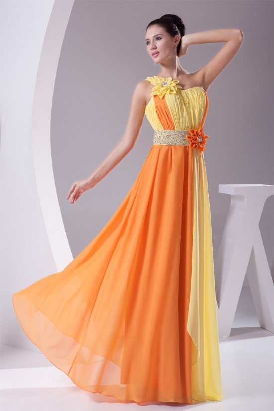 A-Line Floor-Length Beading One-Shoulder Long Prom/Formal Evening Dresses 02020181 A-Line Floor-Length Beading One-Shoulder Long Prom/Formal Evening Dresses 02020181