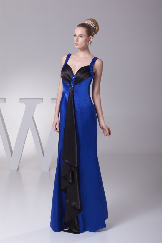 Floor-Length Beading Silk like Satin Mermaid/Trumpet Long Evening Bridesmaid Dresses 02020183 Floor-Length Beading Silk like Satin Mermaid/Trumpet Long Evening Bridesmaid Dresses 02020183