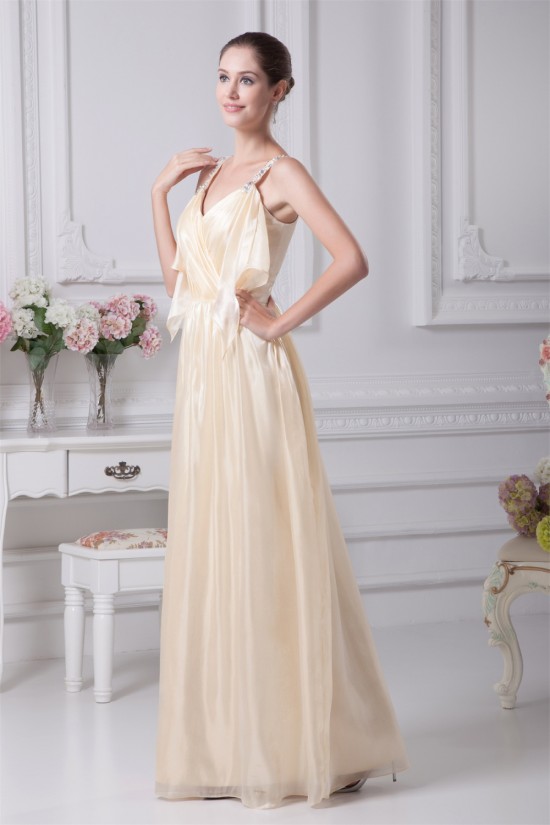 Floor-Length Beading Silk like Satin South Korean Voile Long Prom Evening Bridesmaid Dresses 02020184 Floor-Length Beading Silk like Satin South Korean Voile Long Prom Evening Bridesmaid Dresses 02020184