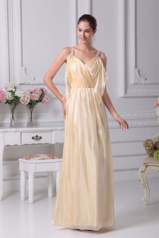 Floor-Length Beading Silk like Satin South Korean Voile Long Prom Evening Bridesmaid Dresses 02020184 Floor-Length Beading Silk like Satin South Korean Voile Long Prom Evening Bridesmaid Dresses 02020184