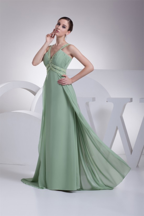 A-Line Floor-Length Chiffon Beaded Long Prom Evening Formal Bridesmaid Dresses 02020186 A-Line Floor-Length Chiffon Beaded Long Prom Evening Formal Bridesmaid Dresses 02020186
