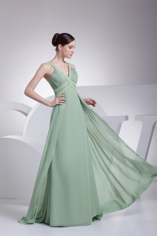 A-Line Floor-Length Chiffon Beaded Long Prom Evening Formal Bridesmaid Dresses 02020186 A-Line Floor-Length Chiffon Beaded Long Prom Evening Formal Bridesmaid Dresses 02020186