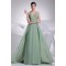 A-Line Floor-Length Chiffon Beaded Long Prom Evening Formal Bridesmaid Dresses 02020186