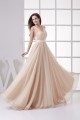 A-Line Floor-Length Sleeveless Fine Netting Long Prom/Formal Evening Dresses 02020195