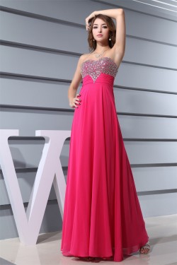 Floor-Length Sweetheart A-Line Beading Chiffon Prom/Formal Evening Dresses 02020198