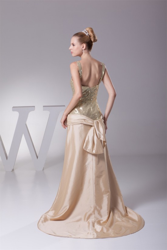 Handmade Flowers Taffeta Sequins Prom/Formal Evening Dresses 02020209 Handmade Flowers Taffeta Sequins Prom/Formal Evening Dresses 02020209