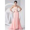Illusion Sleeves Brush Sweep Train Mermaid/Trumpet Long Pink Prom/Formal Evening Dresses 02020212