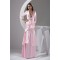 Long Sleeves Floor-Length A-Line Beading Long Pink Prom/Formal Evening Dresses 02020216