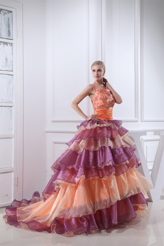 Ball Gown Beading Long Prom/Formal Evening Dresses 02020218