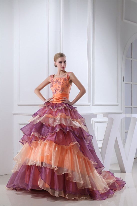 Ball Gown Beading Long Prom/Formal Evening Dresses 02020218