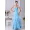Mermaid/Trumpet Strapless Beading Sleeveless Long Blue Prom/Formal Evening Dresses 02020223