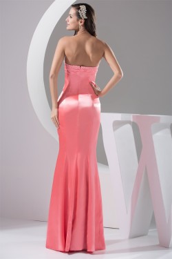 Mermaid/Trumpet V-Neck Floor-Length Beading Prom/Formal Evening Dresses 02020224