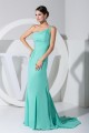 Trumpet/Mermaid One-Shoulder Beading Puddle Train Sleeveless Prom/Formal Evening Dresses 02020231