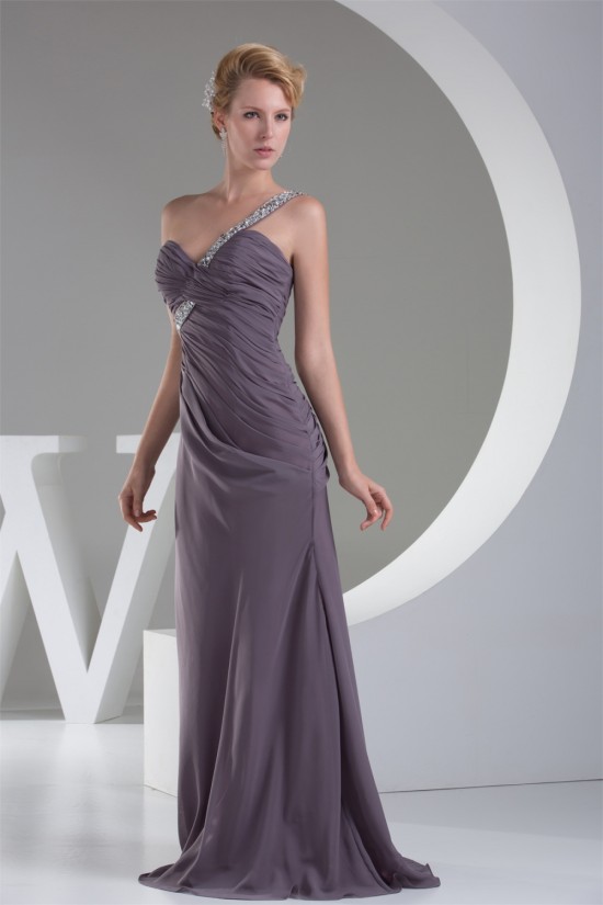 One-Shoulder Sheath/Column Floor-Length Long Prom/Formal Evening Dresses 02020235 One-Shoulder Sheath/Column Floor-Length Long Prom/Formal Evening Dresses 02020235
