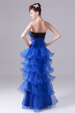 Organza Silk like Satin Handmade Flowers Prom/Formal Evening Dresses 02020240