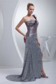 Trumpet/Mermaid Pleats One-Shoulder Sequined Material Prom/Formal Evening Dresses 02020242
