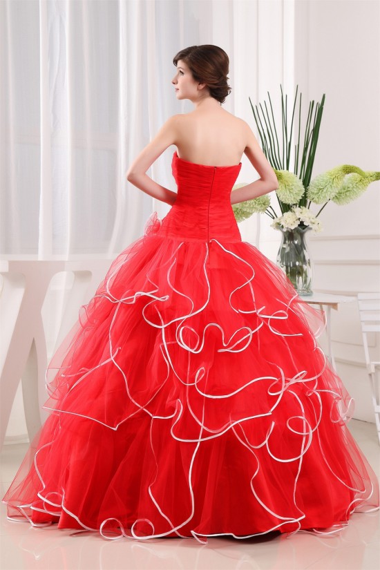 Ball Gown Ruffles Satin Fine Netting Floor-Length Prom/Formal Evening Dresses 02020254 Ball Gown Ruffles Satin Fine Netting Floor-Length Prom/Formal Evening Dresses 02020254