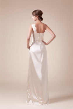 Ruffles One-Shoulder Sleeveless A-Line Floor-Length Prom/Formal Evening Dresses 02020256