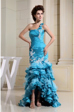Trumpet/Mermaid Ruffles One-Shoulder Prom/Formal Evening Dresses 02020257