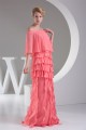 Ruffles Chiffon Portrait 3/4 Length Prom/Formal Evening Dresses 02020258 Ruffles Chiffon Portrait 3/4 Length Prom/Formal Evening Dresses 02020258