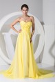 A-Line Ruffles Chiffon Long Yellow Prom/Formal Evening Dresses 02020259 A-Line Ruffles Chiffon Long Yellow Prom/Formal Evening Dresses 02020259