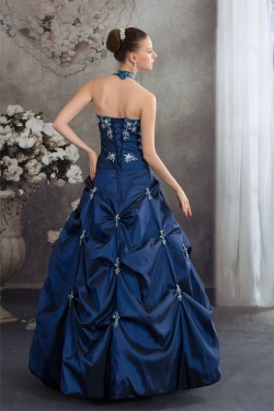 Ball Gown Halter Ruffles Sleeveless Taffeta Prom/Formal Evening Dresses 02020262