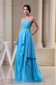 A-Line Strapless Beading Long Blue Floor-Length Prom Evening Formal Dresses 02020265