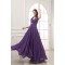 A-Line Halter Long Purple Chiffon Prom/Formal Evening Bridesmaid Dresses 02020268