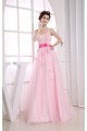 A-Line Sweetheart Satin Fine Netting Long Pink Beading Prom/Formal Evening Dresses 02020269 A-Line Sweetheart Satin Fine Netting Long Pink Beading Prom/Formal Evening Dresses 02020269