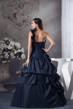 Ball Gown One-Shoulder Sleeveless Beading Princess Prom/Formal Evening Dresses 02020272