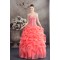 Ball Gown Satin Lace Organza Spaghetti Straps Princess Prom/Formal Evening Dresses 02020273