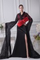 Long Black V-Neck Bows Prom/Formal Evening Dresses 02020276 Long Black V-Neck Bows Prom/Formal Evening Dresses 02020276