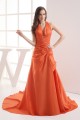 A-Line Halter Pick Ups Court Train Long Prom/Formal Evening Dresses 02020278 A-Line Halter Pick Ups Court Train Long Prom/Formal Evening Dresses 02020278