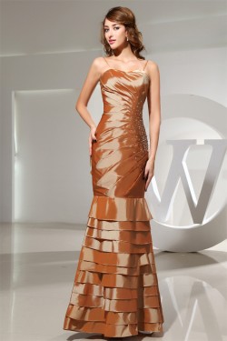 Trumpet/Mermaid Taffeta Beading Floor-Length Sleeveless Long Prom Evening Dresses 02020279