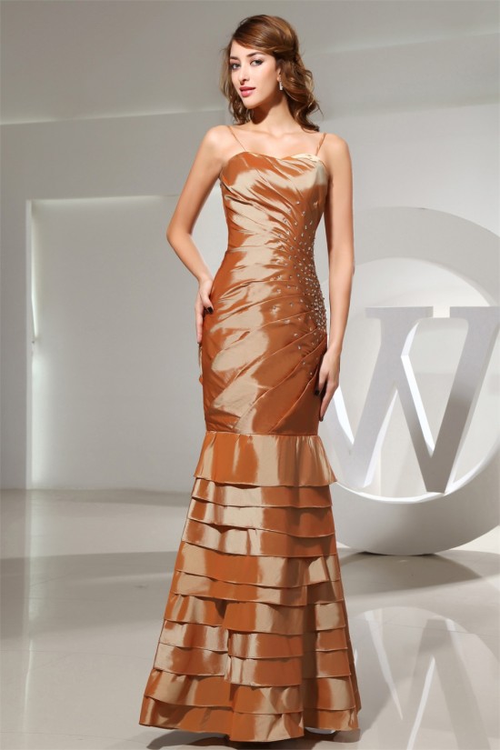Trumpet/Mermaid Taffeta Beading Floor-Length Sleeveless Long Prom Evening Dresses 02020279 Trumpet/Mermaid Taffeta Beading Floor-Length Sleeveless Long Prom Evening Dresses 02020279