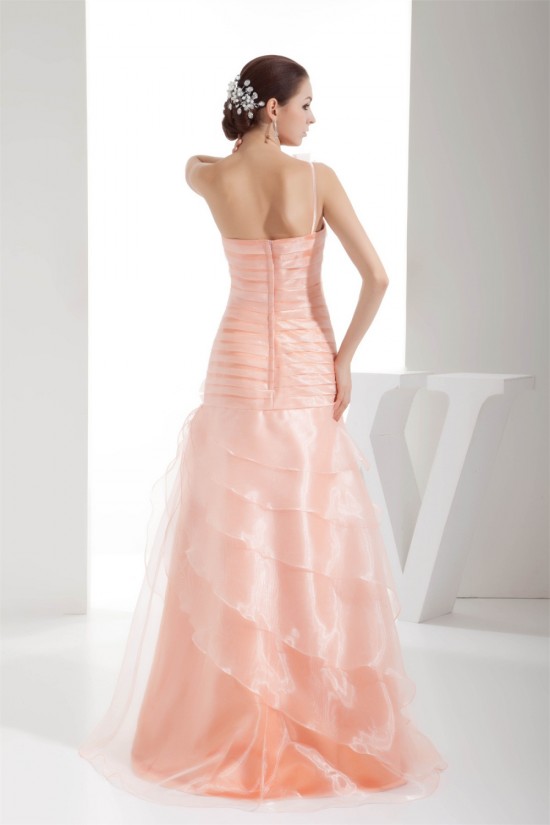 One-Shoulder Sleeveless Ruffles Long Prom/Formal Evening Dresses 02020281 One-Shoulder Sleeveless Ruffles Long Prom/Formal Evening Dresses 02020281