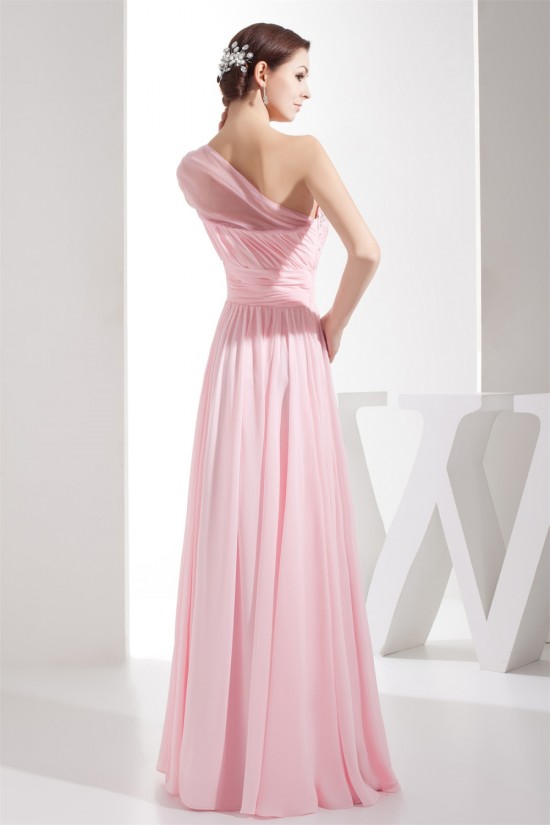 Elegant Sheath/Column Beading Chiffon Long Pink Prom Evening Formal Bridesmaid Dresses 02020284 Elegant Sheath/Column Beading Chiffon Long Pink Prom Evening Formal Bridesmaid Dresses 02020284