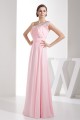 Elegant Sheath/Column Beading Chiffon Long Pink Prom Evening Formal Bridesmaid Dresses 02020284 Elegant Sheath/Column Beading Chiffon Long Pink Prom Evening Formal Bridesmaid Dresses 02020284