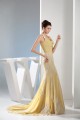 Trumpet/Mermaid Halter Sleeveless Brush Sweep Train Long Prom/Formal Evening Dresses 02020285