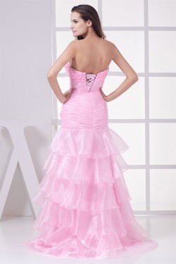 Sweetheart Long Pink Prom/Formal Evening Dresses 02020286