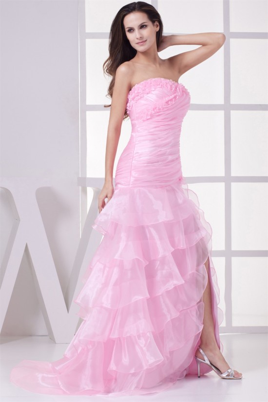 Sweetheart Long Pink Prom/Formal Evening Dresses 02020286