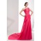 Sheath/Column Chiffon Sleeveless One-Shoulder Long Prom Evening Bridesmaid Dresses 02020291
