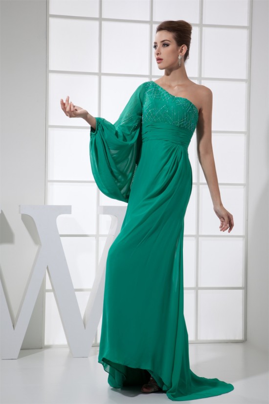 Sheath/Column Floor-Length Long Sleeves Prom/Formal Evening Dresses 02020295 Sheath/Column Floor-Length Long Sleeves Prom/Formal Evening Dresses 02020295