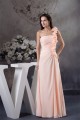 Sheath/Column Handmade Flowers Chiffon One-Shoulder Long Prom/Formal Evening Bridesmaid Dresses 02020297 Sheath/Column Handmade Flowers Chiffon One-Shoulder Long Prom/Formal Evening Bridesmaid Dresses 02020297