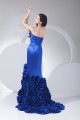 Long Blue Strapless Ruffles Prom/Formal Evening Dresses 02020300