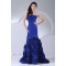 Long Blue Strapless Ruffles Prom/Formal Evening Dresses 02020300
