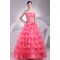Ball Gown Organza Floor-Length Prom/Formal Evening Dresses 02020301