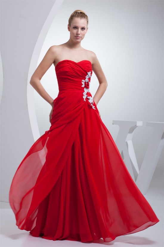 Sheath/Column Sleeveless Beading Floor-Length Red Prom/Formal Evening Dresses 02020302